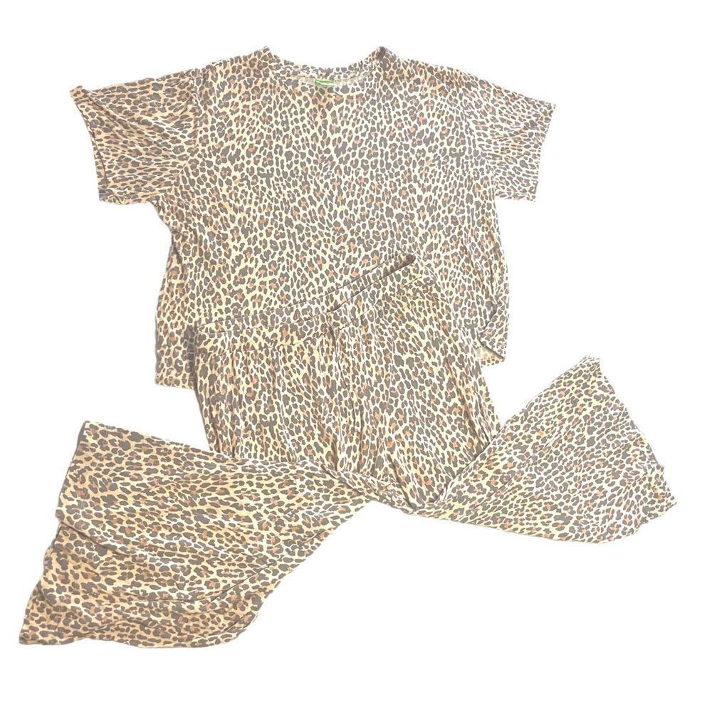 Honey Dew, Sun Lover Lounge Set, Wide Leg Capri, size M